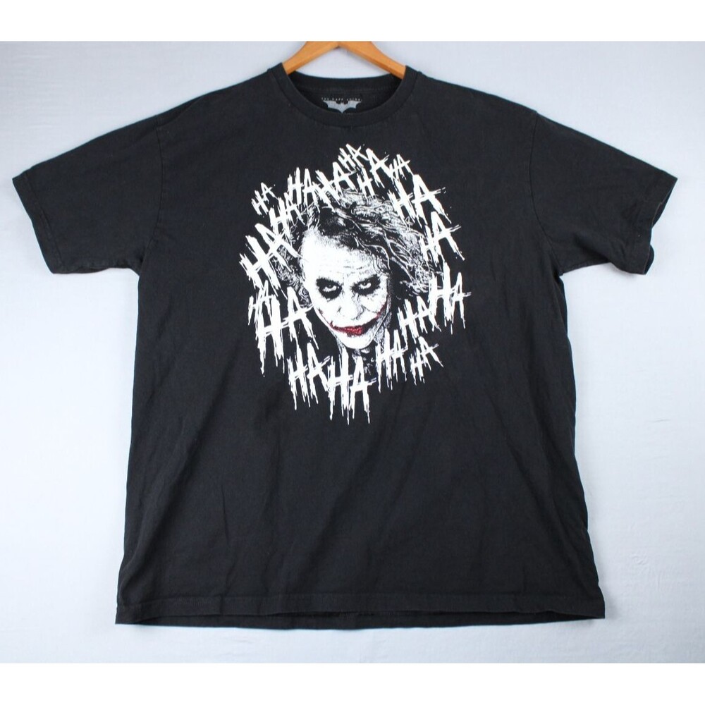 The Dark Knight Joker Ha Ha Heath Ledger Movie T-shirt XL Batman DC Comics
